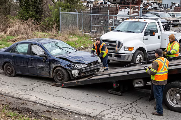 Wrecked Car Removal in Los Angeles, CA